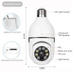 Mini Wifi Camera 5G HD 1080P LED Light 360 Wireless Panoramic Home Security