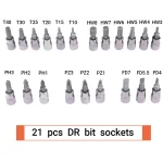 46pcs CRV Alloy Ratchet Wrench Set Steel Mirror Socket Combination Kit Extension Hex Car Auto