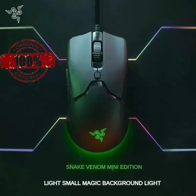 100% Original Razer Viper Mini Gaming Mouse 8500DPI Optical Sensor Chroma RGB Wired Mouse