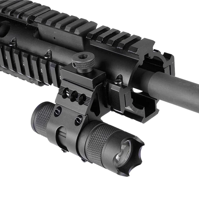 Quick Release Offset Lanterna Âmbito Mount, Picatinny Rail, Gun, Airsoft 25,4 milímetros, 20 milímetros Color Black