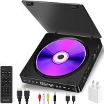 Woopker-Portable DVD Player, KC-708, HD, 1080P, CD, VCD, Hifi, Stereo, Video Player, Work for TV Projector