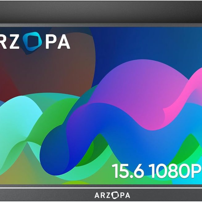 ARZOPA-Portable Monitor, Monitors for Laptop, Mac, Switch, Xbox, Phone, PS4, PC, USB C, HDMI