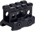 Aluminum Alloy Scope Riser Base Mount, Picatinny Rail, 1" Height, Short, 20mm black color