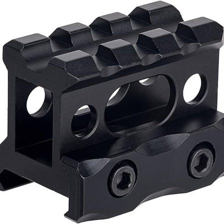 Aluminum Alloy Scope Riser Base Mount, Picatinny Rail, 1" Height, Short, 20mm black color