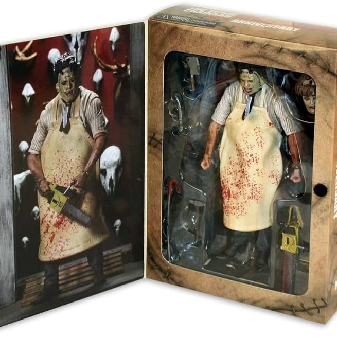 Leatherface-Texas Chainsaw Massacre Action Figure, 40th Anniversary, Movie Characters, Horror Model Doll, Collectible Toy, Gift