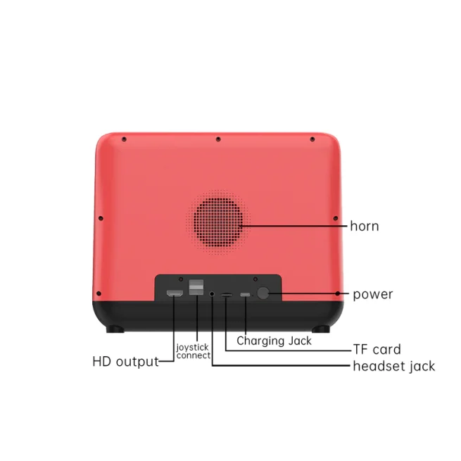 Powkiddy-Joystick Arcade Simulator Video Game Console for Kids, A7 Architecture, Quad-Core CPU, 9" Screen, A12