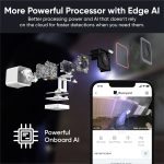 WYZE-V3 Pro Color Night Vision Camera, Built-in Edge Ai, Spotlight and Siren, Compatible with Alexa and Google, USB Color Black