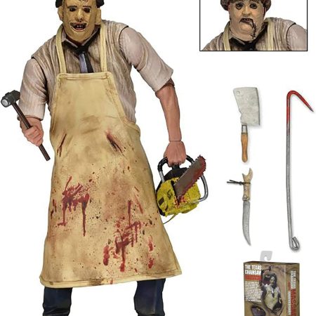 Leatherface-Texas Chainsaw Massacre Action Figure, 40th Anniversary, Movie Characters, Horror Model Doll, Collectible Toy, Gift