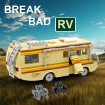Bad RV Building Kit for Kids and Adults, Creative Van House Camper, Building Blocks Set, DIY Toy, Break, 360Pcs