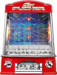 Coin Pusher Miniature Arcade Game - Replica Classic Penny & Dime Dozer Table or Bar Top Prize Vending Machine for Kids and Adults