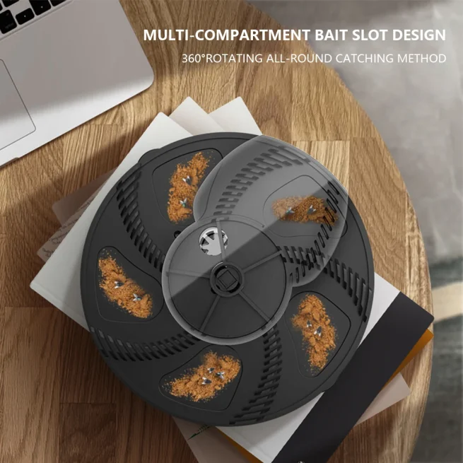 USB Rechargeable Automatic Pest Catcher, Safe Flytrap, Removable Insect, Household Flytrap, Home Kitchen