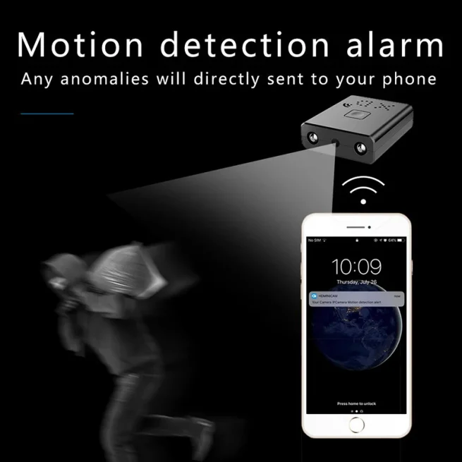 XD Wireless Smart Home Security Camera, Wired Wi-Fi Camera, Indoor Anti-theft IP Camera, Video Voice App, HD 1080p