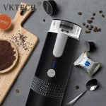 Portable Cordless Coffee Maker, Automatic Electric Capsule Ground Coffee Machine Brewer, Fit Coffee Powder and Capsule, New