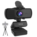 FIFINE-Full HD Webcam with Microphone and Tripod, 1440p, PC, USB, Desktop, Laptop, Live Streaming, Video, Calling-K420