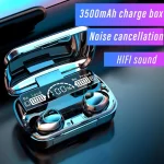 FNTWIF Wireless Earphones LED Display Sports Headphones with Mic Bluetooth Noise Canceling Stereo Headphones 3500mAh