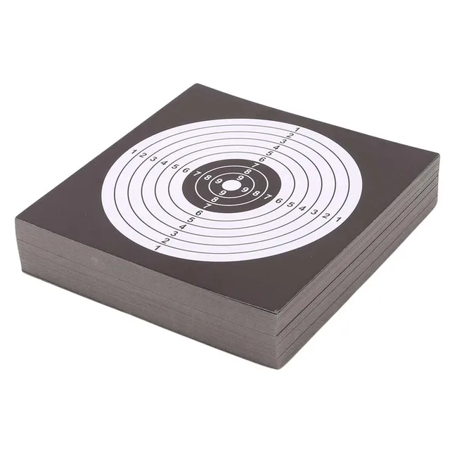 Paper Target Box for Air Gun Shooting, Target Case, Archery Holder, Metal Box, Bow, Arrow, 100 Sheet, 14x14cm