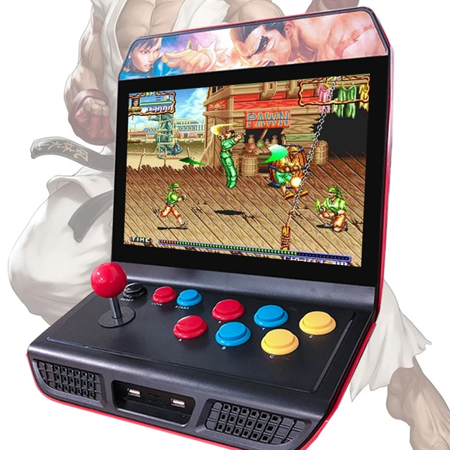 2021 New Classic Retro Arcade Machine 12-inch Handheld Game Console 1000 in 1 Support HD Multiplayer Games Children's Gift