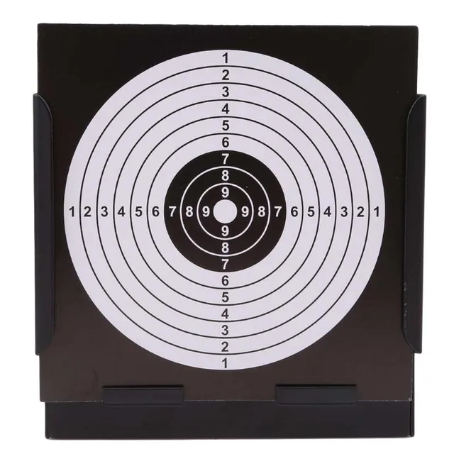 Paper Target Box for Air Gun Shooting, Target Case, Archery Holder, Metal Box, Bow, Arrow, 100 Sheet, 14x14cm
