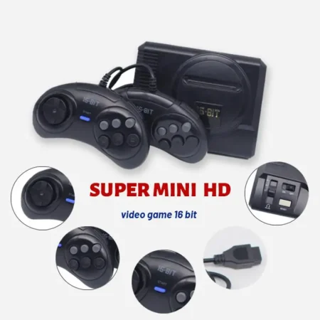 Hot-Super-MINI-16-bit-Video-Game-Console-Constru-do-em-208-Jogo-Cl-ssico-Casa