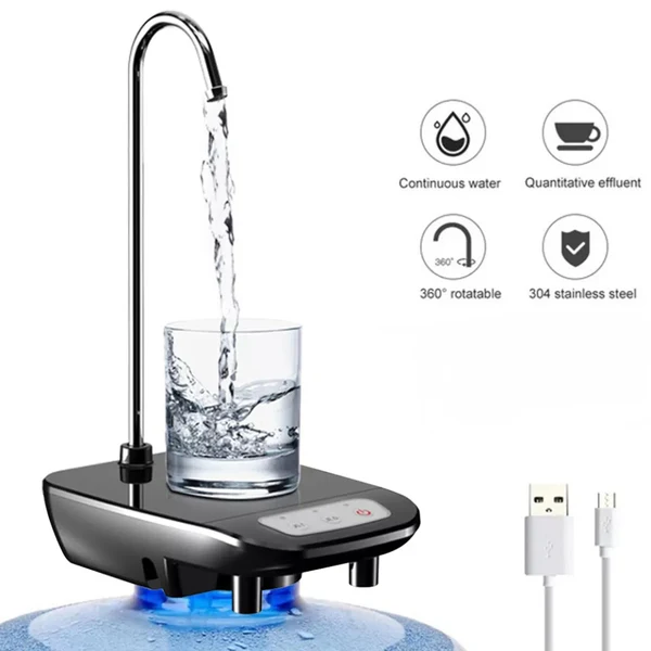Electric Gallon Water Pump Automatic Water Bottle Dispenser Rechargeable Water Pump Dispenser With Stand Water Dispenser