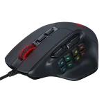 Redragon-M811 Pro Wireless Gaming Mouse, 15 Programmable Buttons, RGB Gamer Mouse, Macro Keys color black