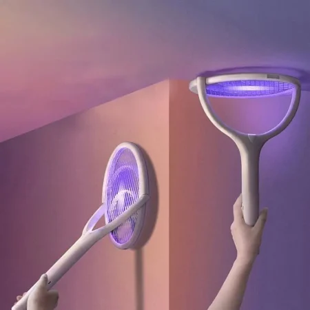 Mata-moscas-Mosquito-El-trico-5-em-1-Raquete-de-Carregamento-R-pido-Kill-Fly-Bug