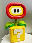 MOC Piranha Plant Model for Children, Flame Flower Assembled Building Block, Educational Toys, Christmas Gifts