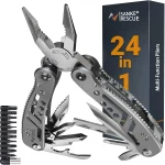 Portable Pocket Multitool for Outdoor Survival, 420 Stainless Steel, Pliers, Knife, Screwdriver