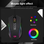 REDRAGON-RGB USB Wired Gaming Mouse, Programmable, Ergonomic, Gamer Mice, Computer, Laptop, PC, Gamer
