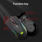 REDRAGON-RGB USB Wired Gaming Mouse, Programmable, Ergonomic, Gamer Mice, Computer, Laptop, PC, Gamer