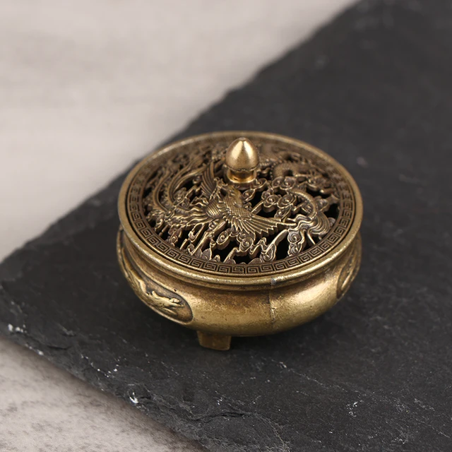 Buddhist Utensils Incense Burner, Lotus Censer, Sandalwood Alloy, Home Furniture, Office Decoration