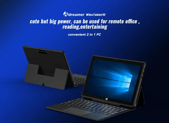 Adreamer-Tablet PC com Windows, almofada 2 em 1, notebook Windows 11, 8G RAM, SSD 128G, N4120, N4120, Color Black