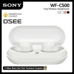 Sony WF-C500 TWS Bluetooth Earphones True Wireless In-Ear Earbud with Mic & IPX4 Water Resistance Clear Call Voice Sony color white