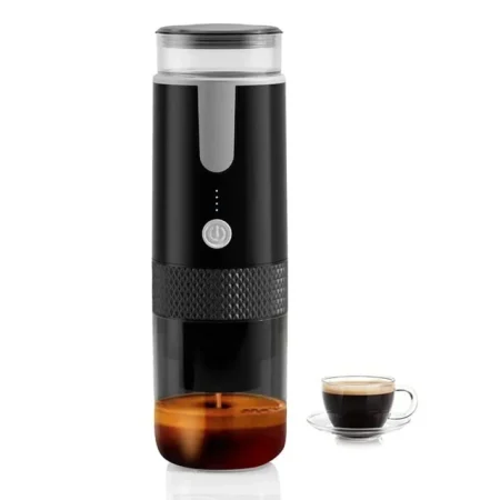 Portable Cordless Coffee Maker, Automatic Electric Capsule Ground Coffee Machine Brewer, Fit Coffee Powder and Capsule, New