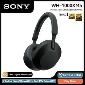 Sony WH-1000XM4 Bluetooth Wireless Earphone Active Noise Canceling LDAC Hi-Res Headphone Support Alexa Google Assistant Sony XM4 WH 1000XM4 Active Noise Canceling color black