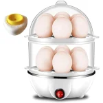 Multi-Function Automatic Power Off Egg Steamer Cooker, Double Poacher, Breakfast Machine, Household Nutrition, Kitchen Appliances