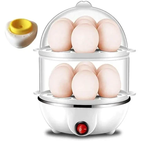 Multi-Function Automatic Power Off Egg Steamer Cooker, Double Poacher, Breakfast Machine, Household Nutrition, Kitchen Appliances