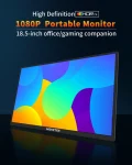 HGFRT-Portable Laptop Monitor, 17.5", 100Hz, RGB100% with VESA Hole and Back Bracket, Extended Display, ADS-IPS