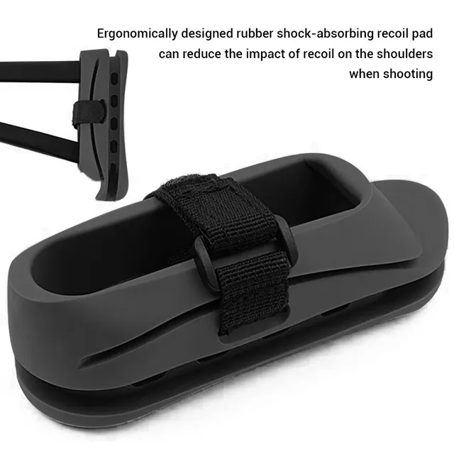 VULPO Tactical Airsoft AK Buttstock Pad Rifle Recoil Rubber Shockproof Hunting Paintball