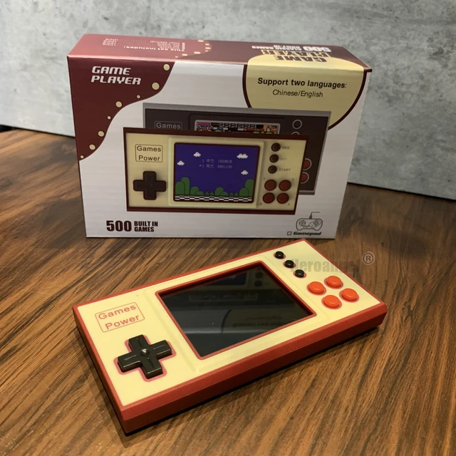 Mini Portable Handheld Video Game Console, K30, 8 Bit, 2.8", LCD Game Player, Built-in 500 Games, Support AV Output