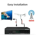 Digital Terrestrial TV Receiver, Superior HD Converter Box Set, DVB-T2 C, DVB-T2, FTA, H.265, Hot
