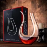 Handmade Crystal Pourer for Family Bar, Big Decanter, Red Wine, Brandy Champagne Glasses, Bottle Pitcher, Aerator, 1500ml