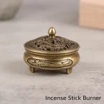 Buddhist Utensils Incense Burner, Lotus Censer, Sandalwood Alloy, Home Furniture, Office Decoration