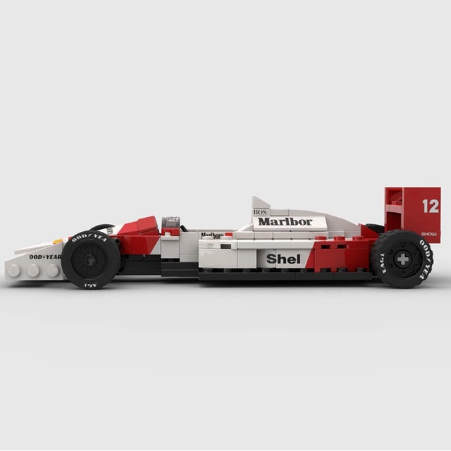 Formula 1 Race Car Model Building Kit, MOC-59664, F1, MP4, 4 Team Stake, MOC-59664, Creators Block Bricks, Toys for Children, Birthday Gifts, New