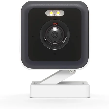 WYZE-V3 Pro Color Night Vision Camera, Built-in Edge Ai, Spotlight and Siren, Compatible with Alexa and Google, USB Color Black