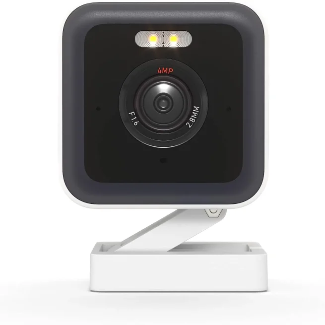 WYZE-V3 Pro Color Night Vision Camera, Built-in Edge Ai, Spotlight and Siren, Compatible with Alexa and Google, USB Color Black