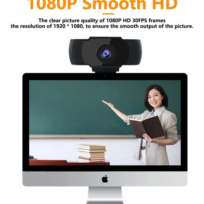 Spedal-Webcam USB Streaming with Microphone, Computer Meeting Web Camera, Windows Mac Linux, 934 HD, 1080P, 60fps