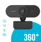 1080P HD USB Computer Camera with Built-in Microphone and Tripod for Work color black