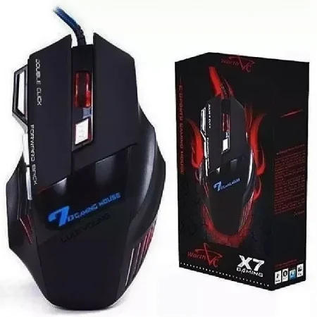 Mouse Gamer Laser X7 2400dpi Led Usb 7