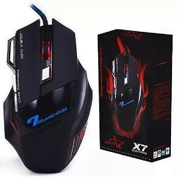 Mouse Gamer Laser X7 2400dpi Led Usb 7